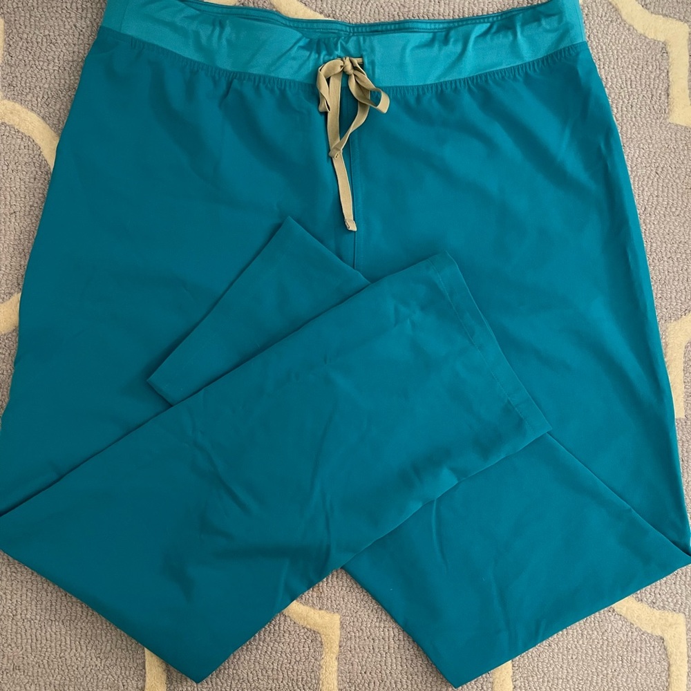 FIGS Livingston Basic Teal Scrub Pants | XL T | EUC